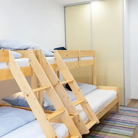 Slow Mountain Family Base - Spacious 2br Apartment, 2 Bath, Sleeps 8 With Mountain View And Backyard In Liptov