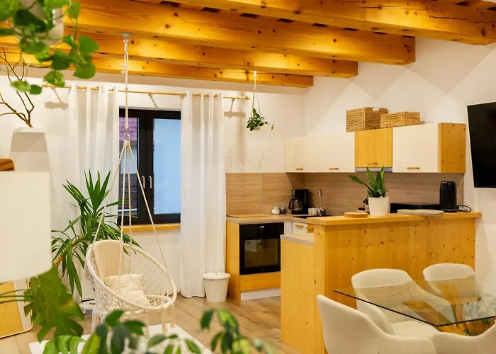 公寓 Slow Mountain Family Base - Spacious 2br Apartment, 2 Bath, Sleeps 8 With Mountain View And Backyard In Liptov Liptovská Kokava
